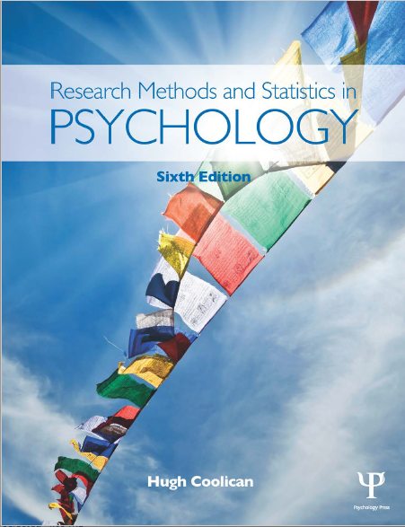 Book cover: Research methods and statistics in psychology