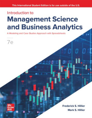 Book cover: Introduction to management science and business analytics : a modeling and case studies approach with spreadsheets