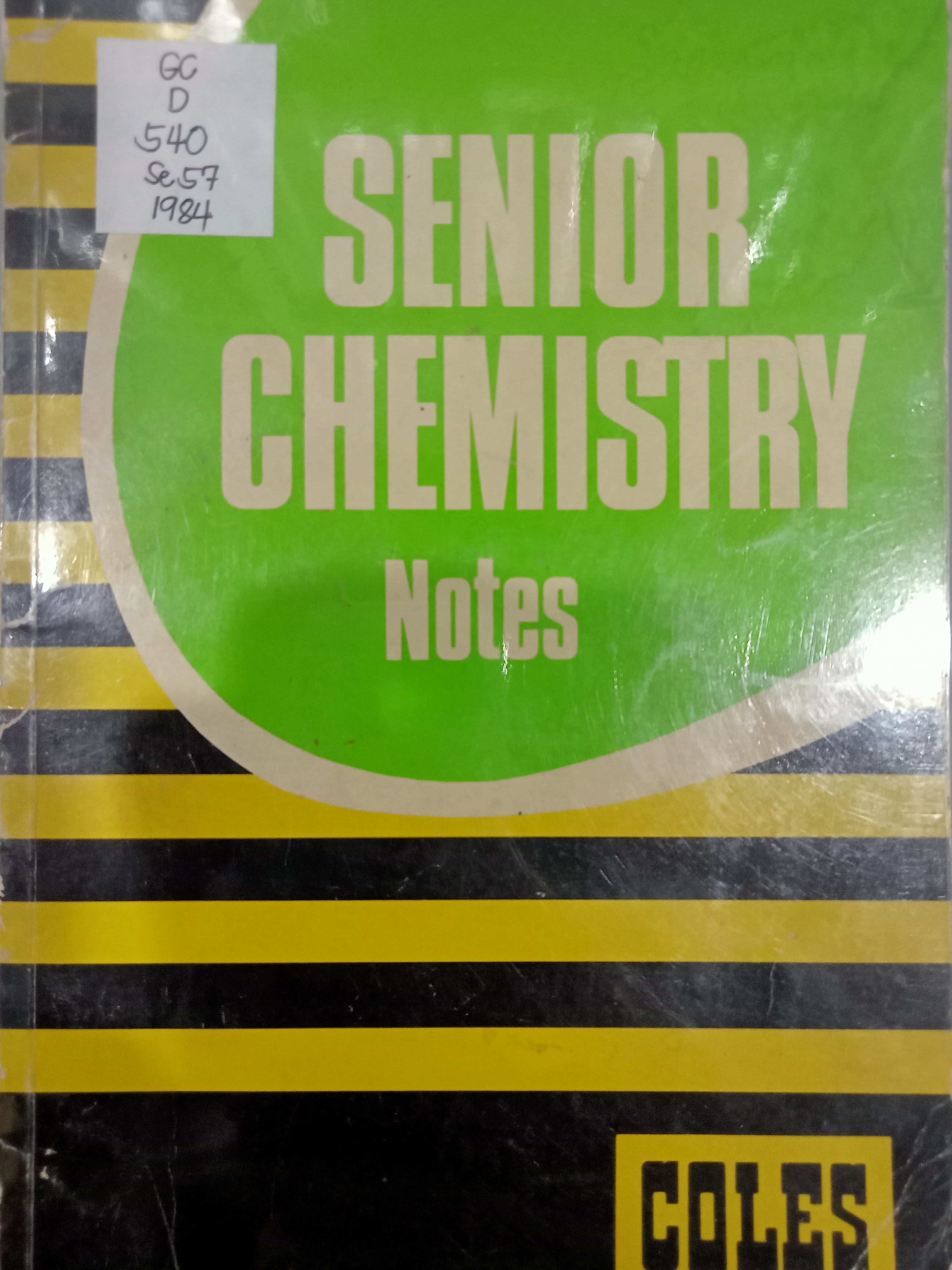 Book cover: Senior chemistry