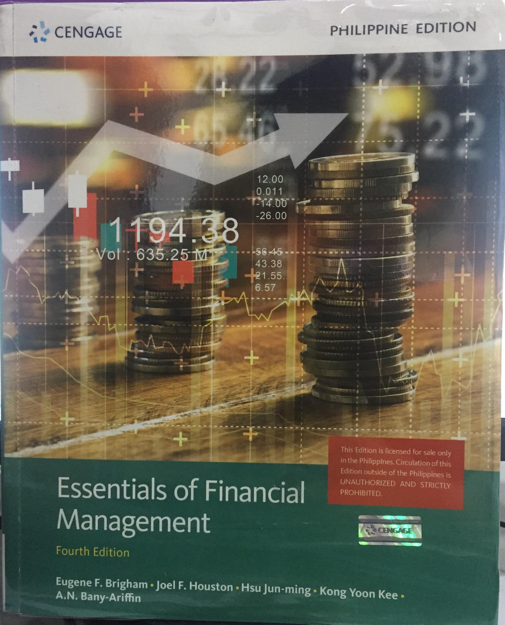 Book cover: Essentials of financial management