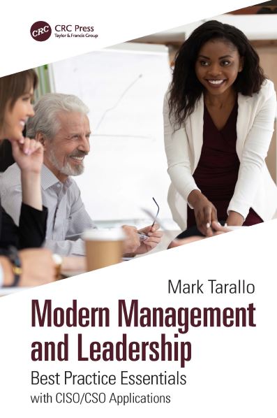 Book cover: Modern management and leadership: best practice essentials with ciso/cso applications