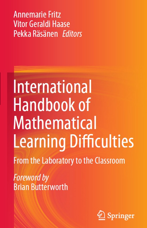 Book cover: International handbook of mathematical learning difficulties: from the laboratory to the classroom.