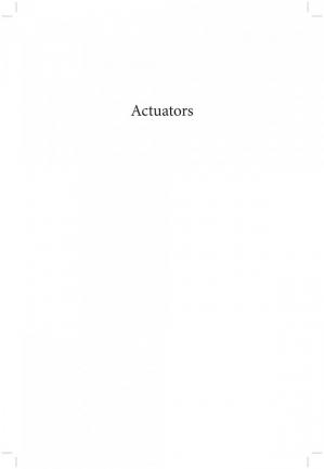 Book cover: Actuators : fundamentals, principles, materials and applications