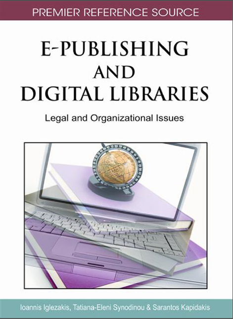 Book cover: E-publishing and digital libraries : legal and organizational issues