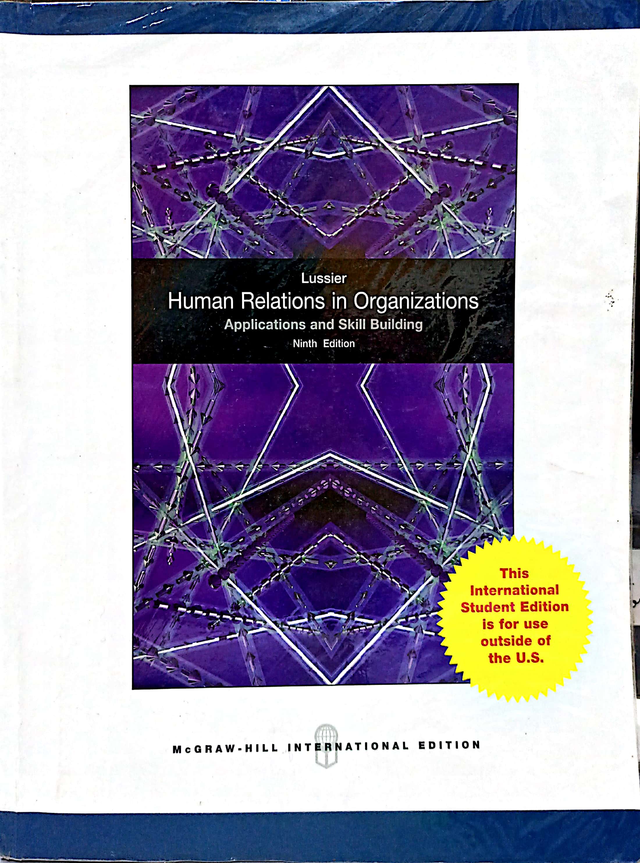 Book cover: Human relations in organizations: applications and skill building