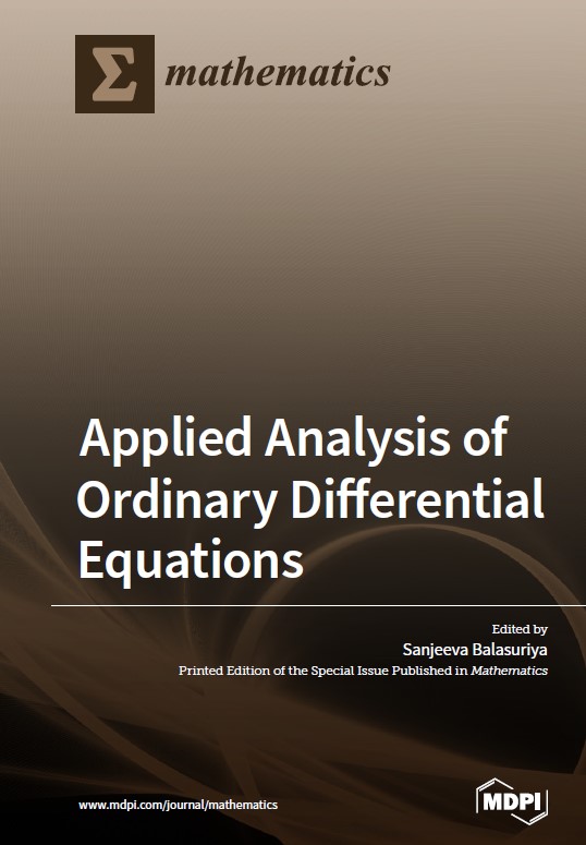 Book cover: Applied analysis of ordinary differential equations