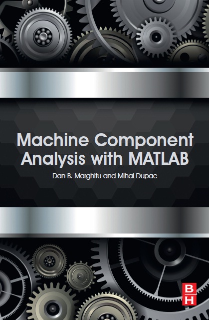 Book cover: Machine component analysis with matlab