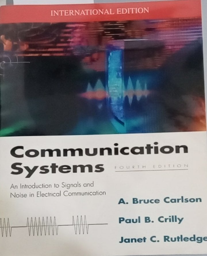 Book cover: Communication systems : an introduction to signals and noise in electrical communication