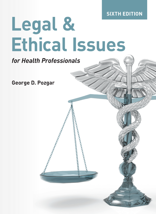 Book cover: Legal & ethical issues : for health professionals