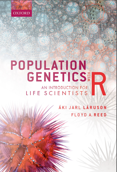 Book cover: Population genetics with R: an introduction for life scientists.