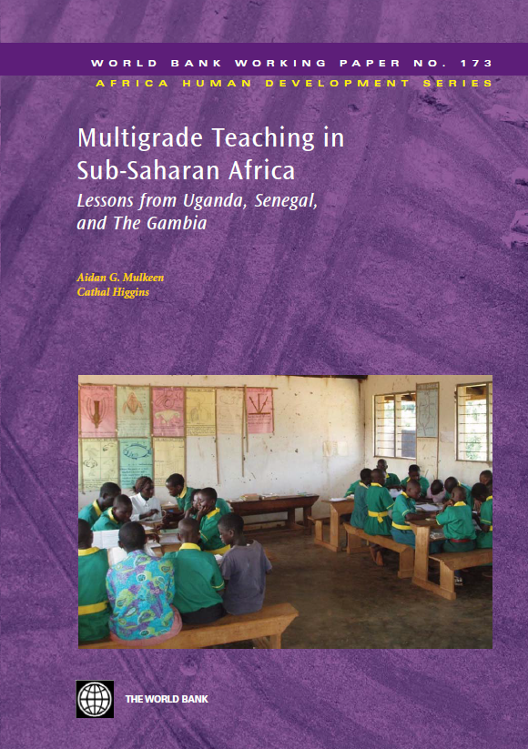 Book cover: Multigrade teaching in Sub-Saharan Africa: lessons from Uganda, Senegal, and the Gambia.