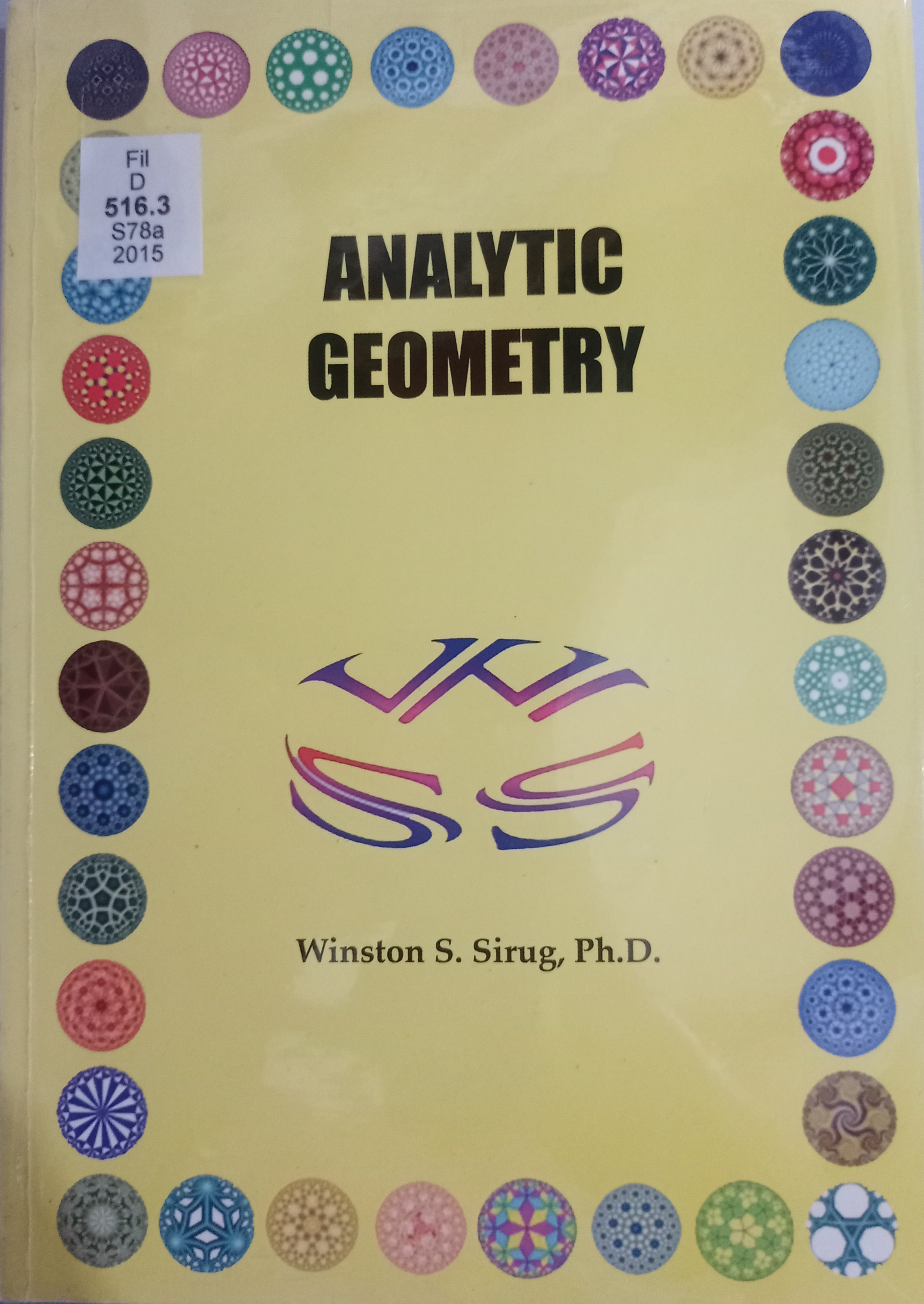 Book cover: Analytic geometry