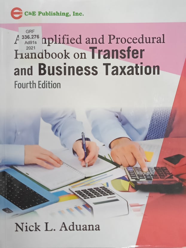 Book cover: A Simplified and procedural handbook on transfer and business taxation