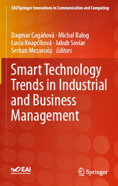 Book cover: Smart technology trends in industrial and business management
