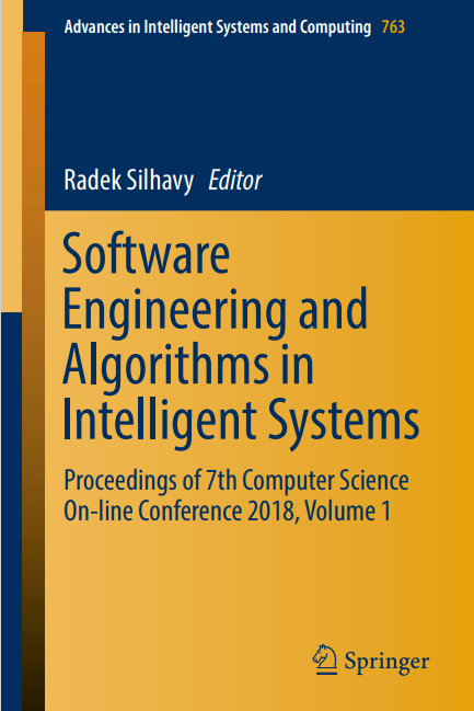Book cover: Software engineering and algorithms in intelligent systems