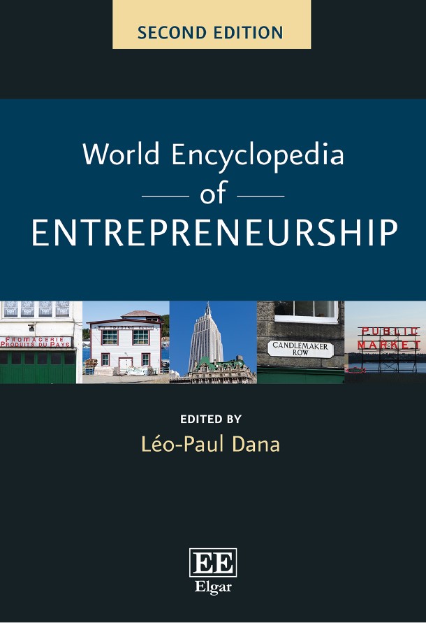 Book cover: World encyclopedia of entrepreneurship.