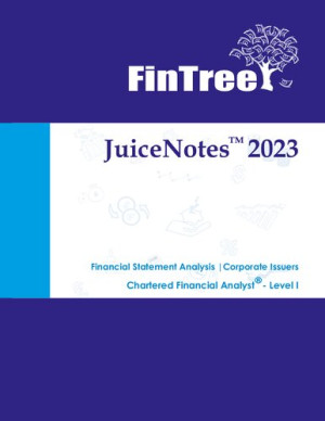 Book cover: Juicenotes fintree cfa level 1 : 2023 : financial statement analysis and corporate issuers