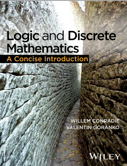 Book cover: Logic and discrete mathematics