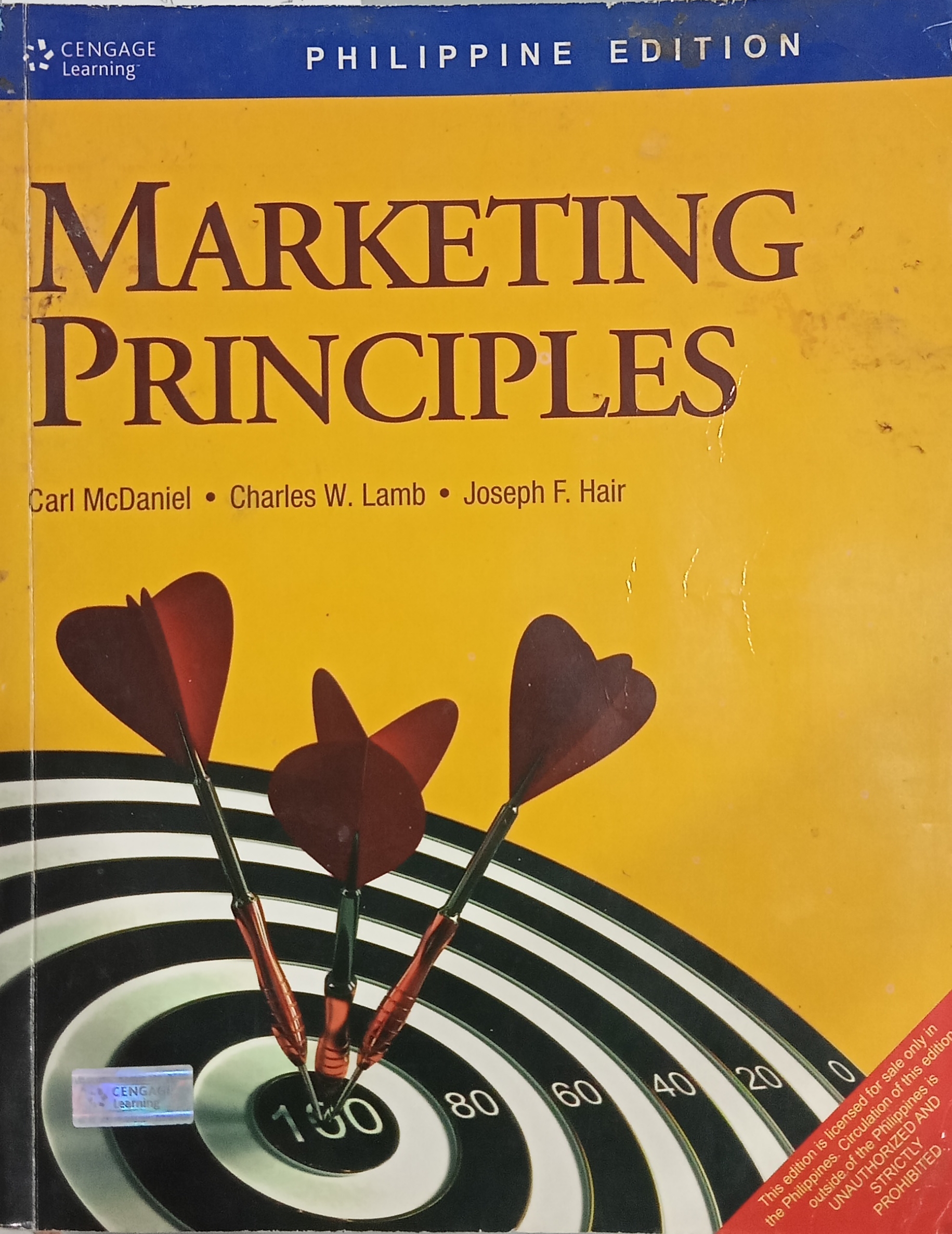 Book cover: Marketing principles