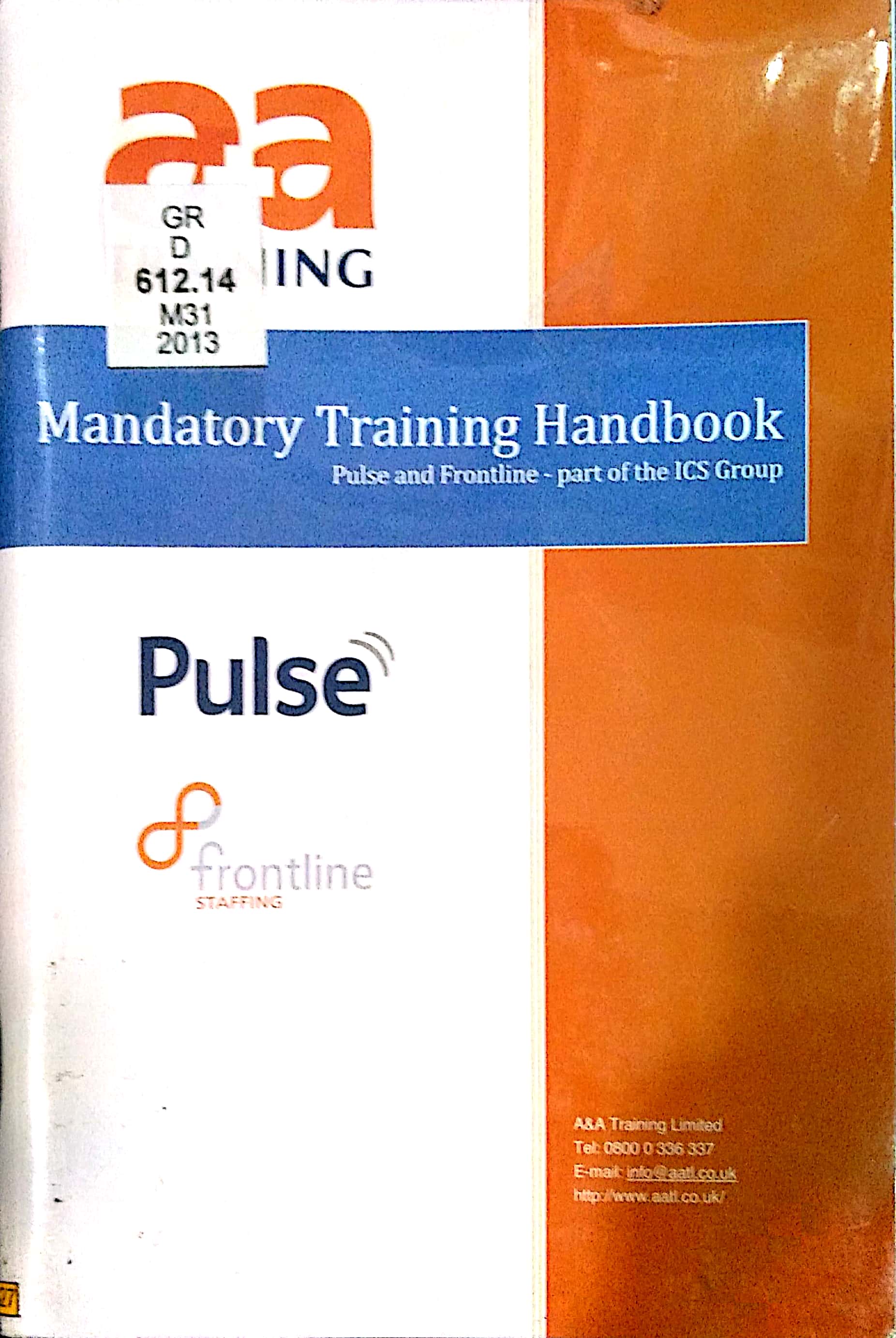Book cover: Mandatory Training Handbook