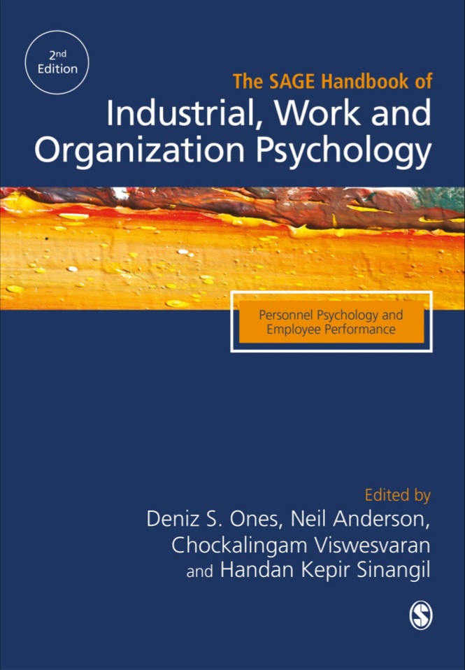 Book cover: The SAGE handbook of industrial, work and organizational psychology.