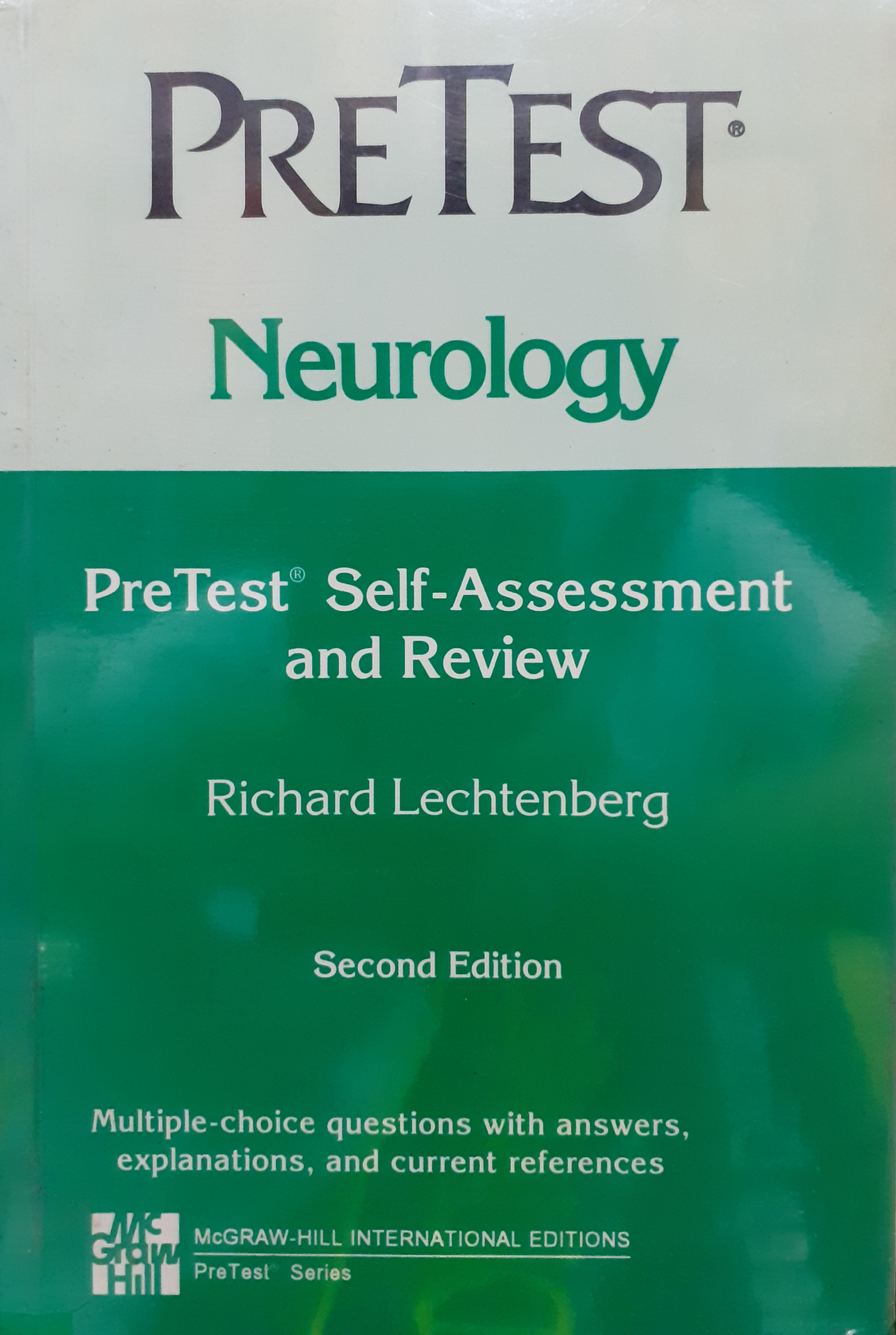 Book cover: Neurology: pretest self assessment and review