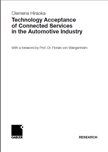 Book cover: Technology acceptance of connected services in the automotive industry