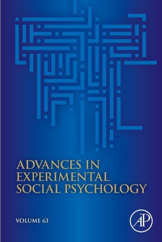 Book cover: Advances in experimental social psychology : volume sixty three