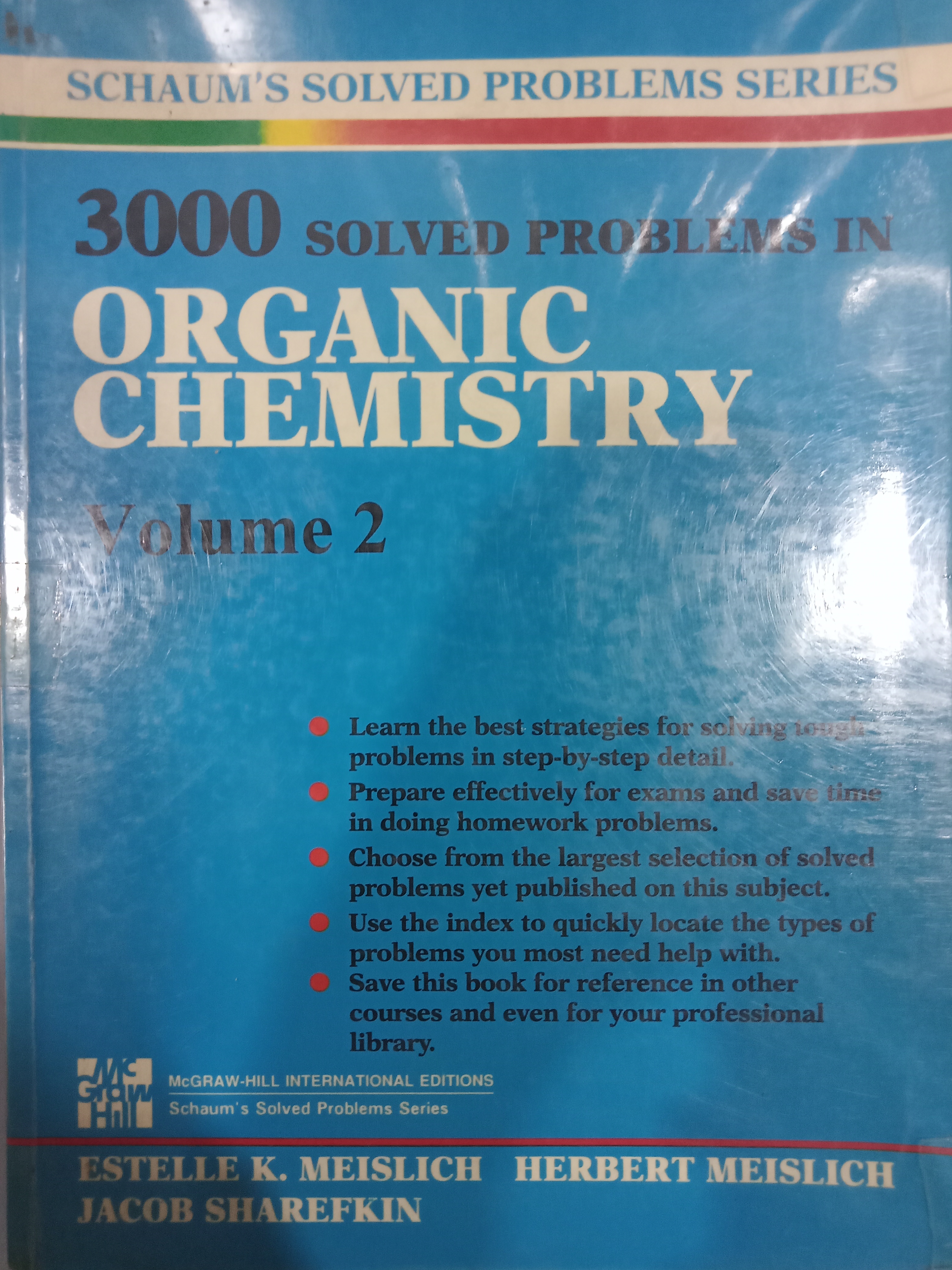 Book cover: Schaum's solved problems series : 3000 solved problems in organic chemistry