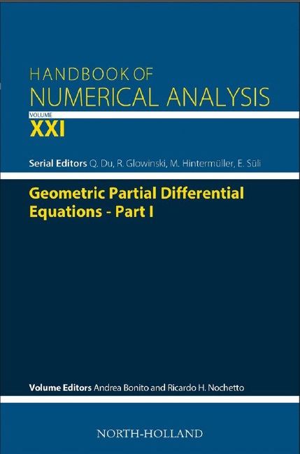 Book cover: Handbook of numerical analysis XXI : geometric partial differential equations