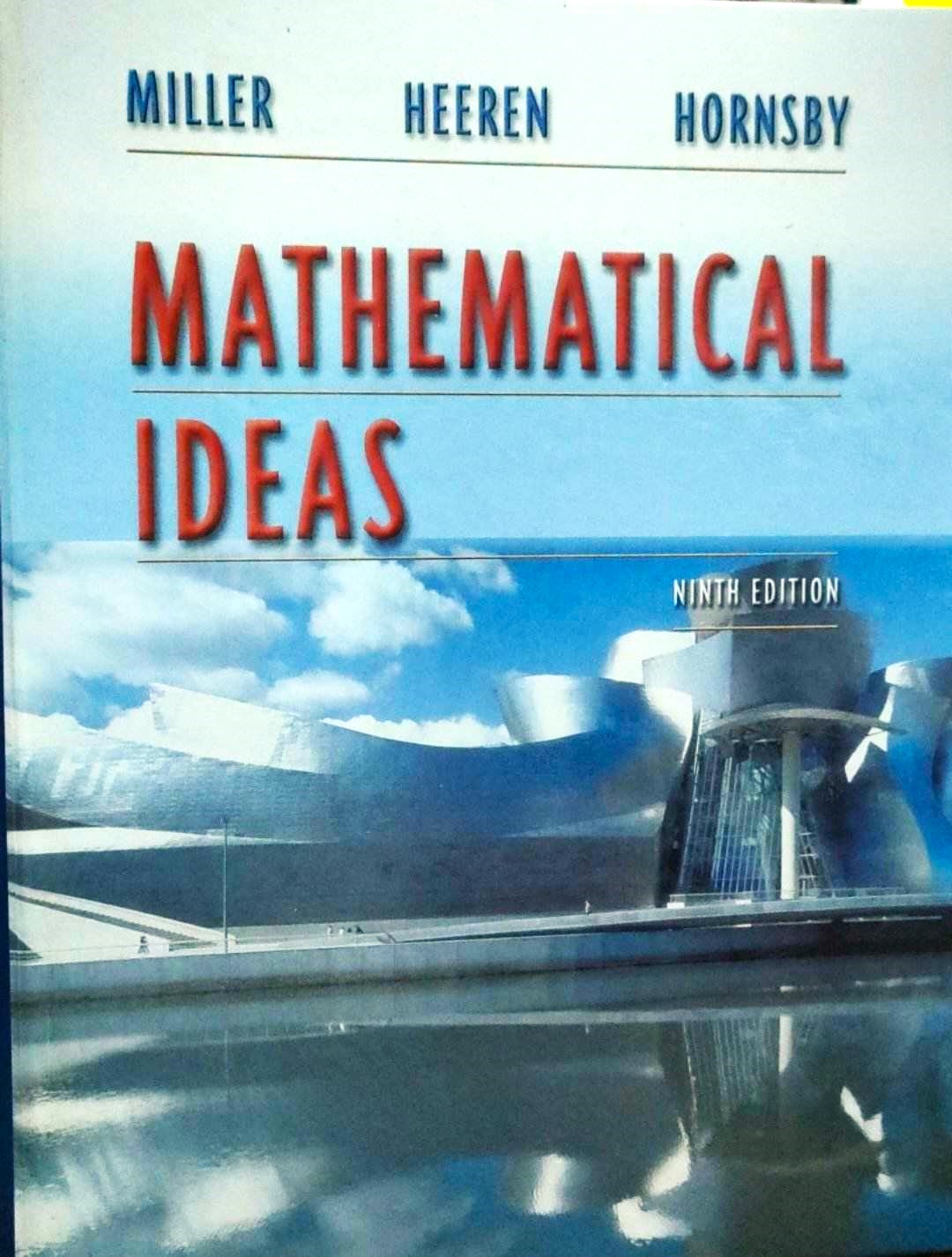 Book cover: Mathematical ideas.