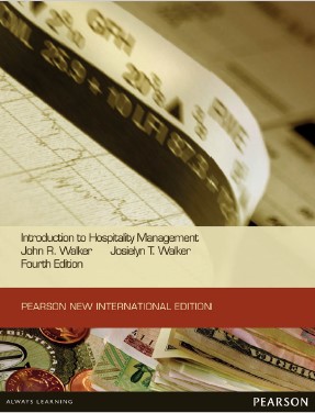 Book cover: Introduction to hospitality management