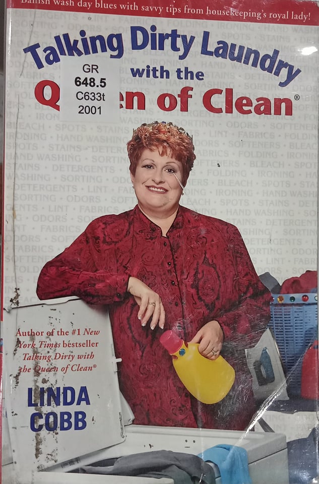 Book cover: Talking dirty laundry with the queen of clean
