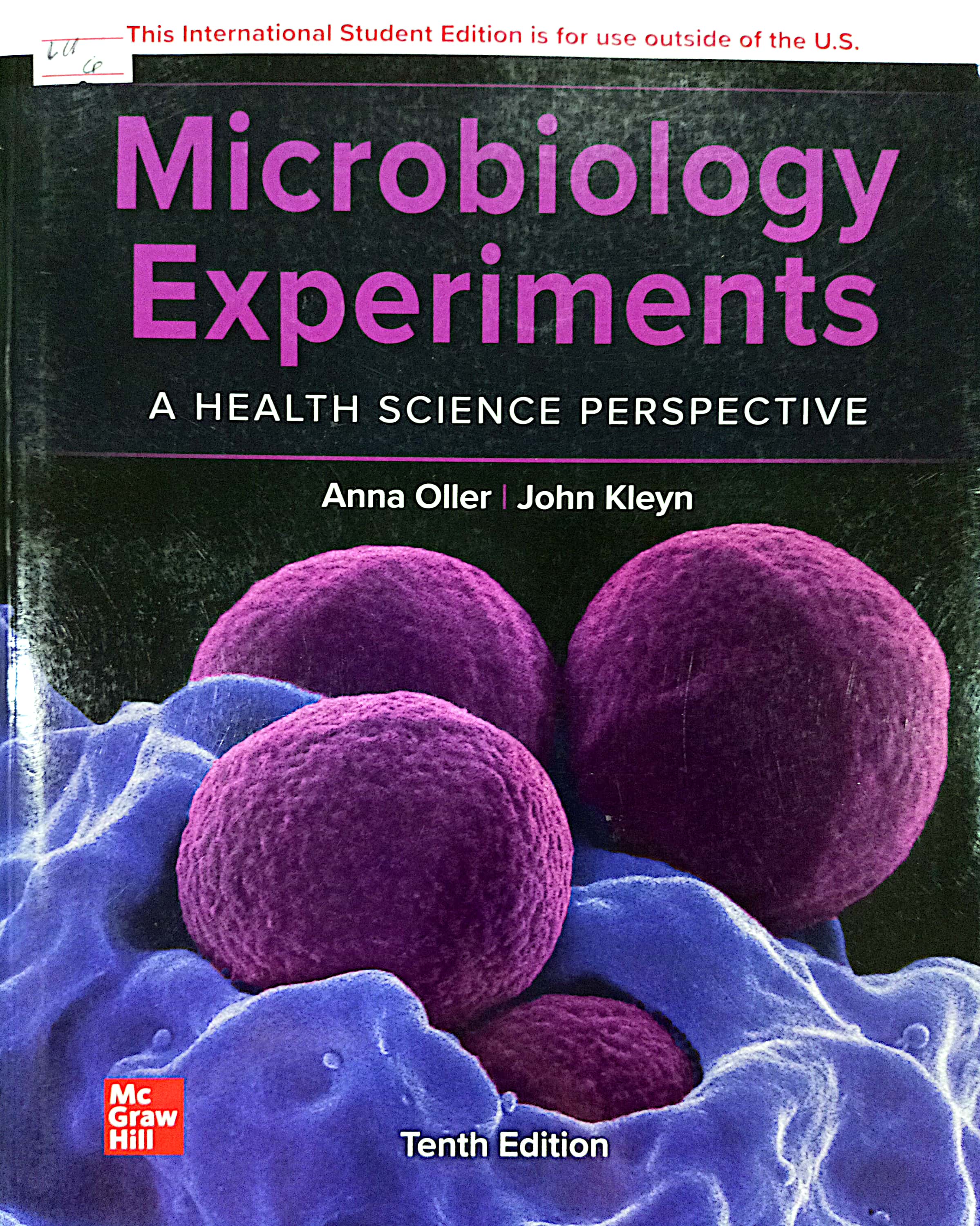 Book cover: Microbiology experiments : a health science perspective
