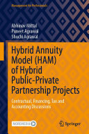 Book cover: Hybrid annuity model (ham) of hybrid public-private partnership projects : contractual, financing, tax and accounting discussions