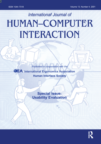 Book cover: International journal of human-computer interaction