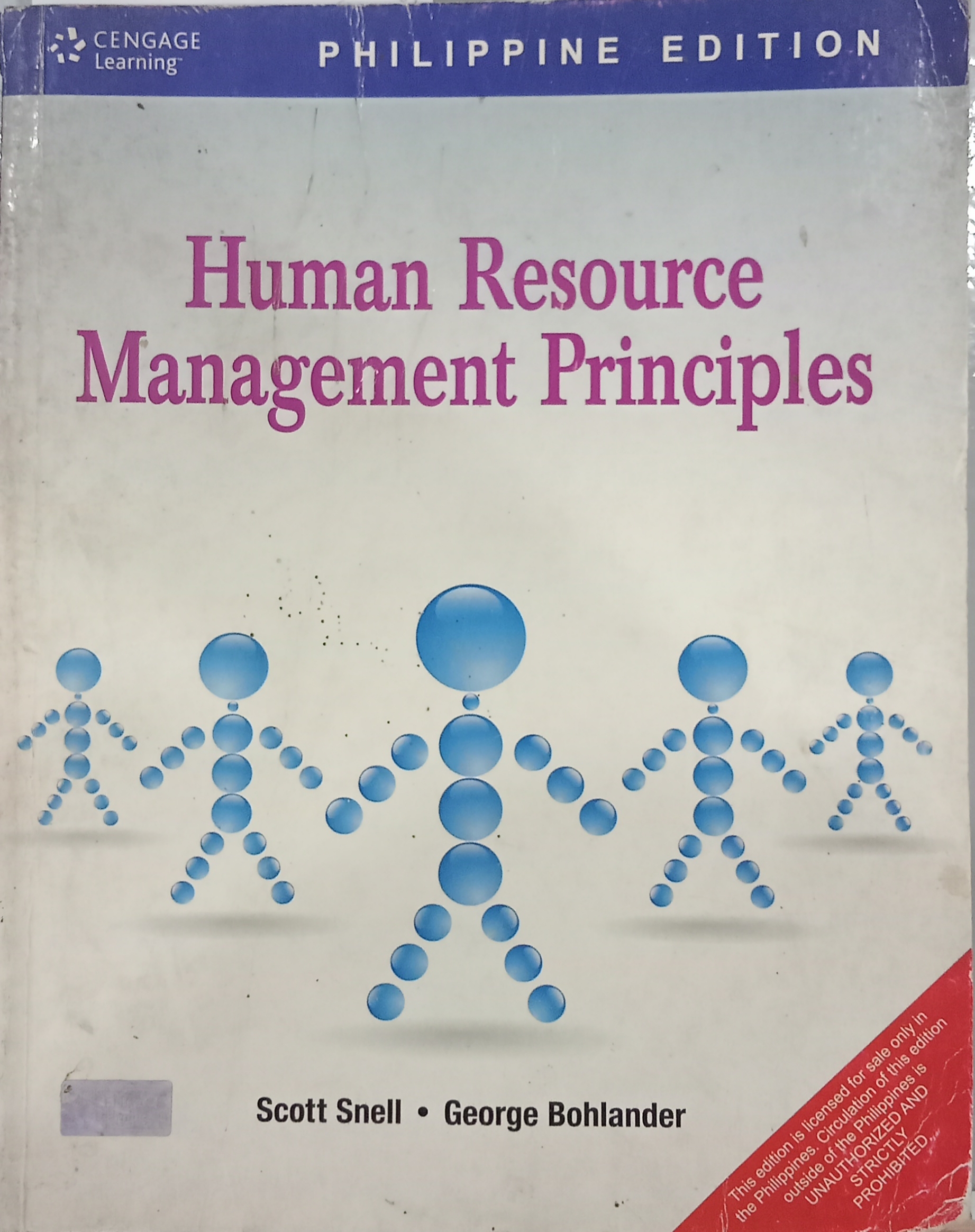 Book cover: Human resource management principles