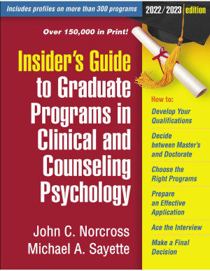 Book cover: Insider’s guide to graduate programs in clinical and counseling psychology