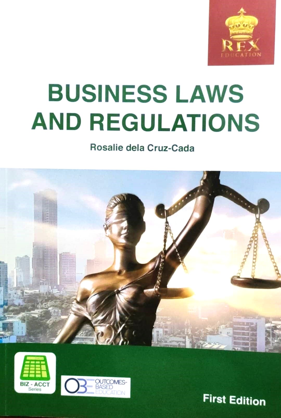 Book cover: Business laws and regulations