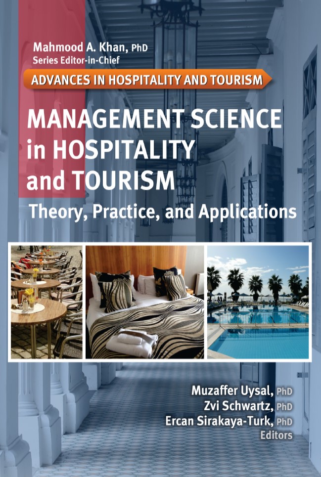 Book cover: Management science in hospitality and tourism : theory, practice, and applications