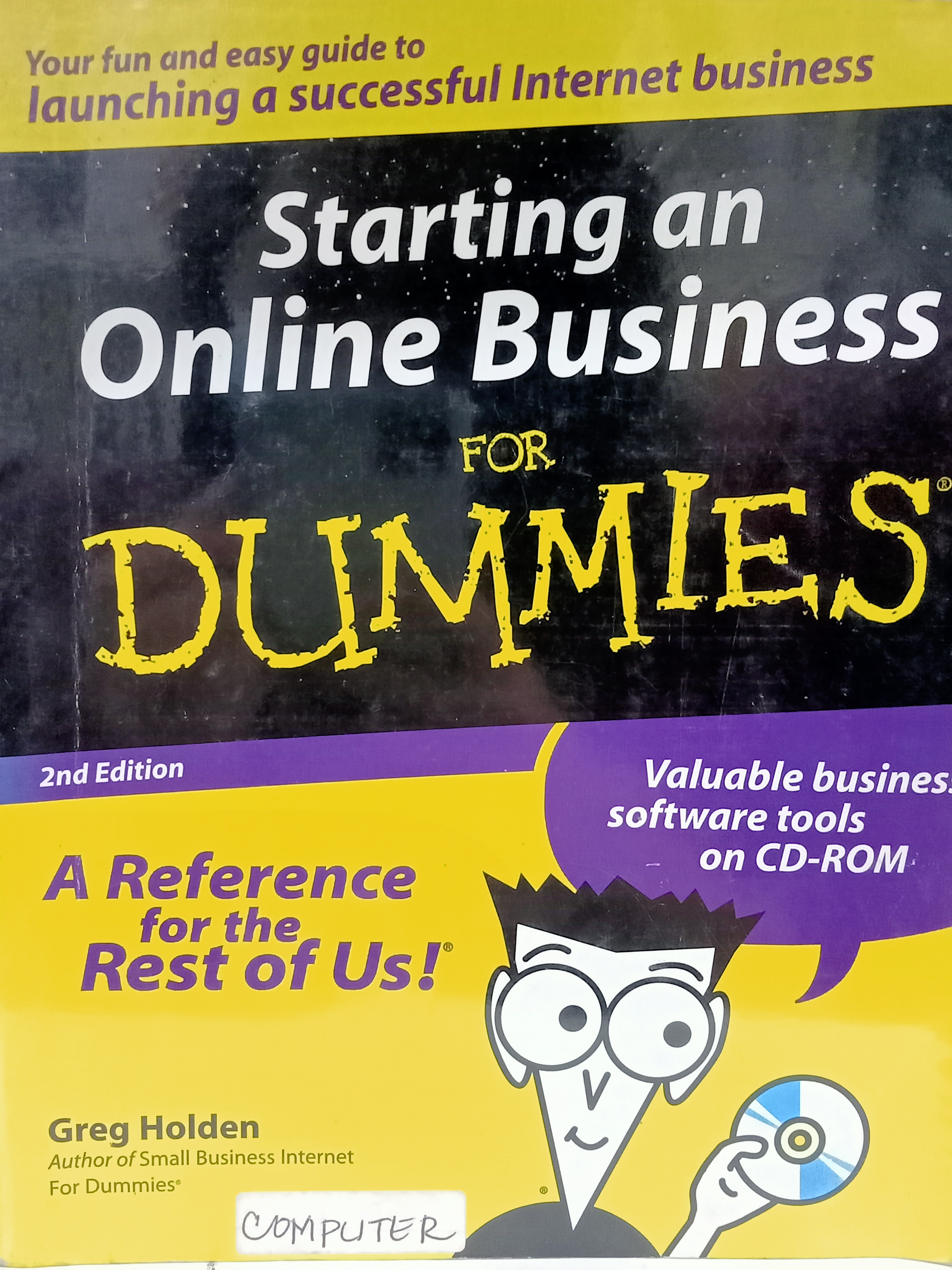 Book cover: Starting an online business for dummies