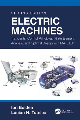 Book cover: Electric machines : transients, control principles, finite element  analysis and optimal design with MATLAB
