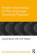 Book cover: English morphology for the language teaching profession