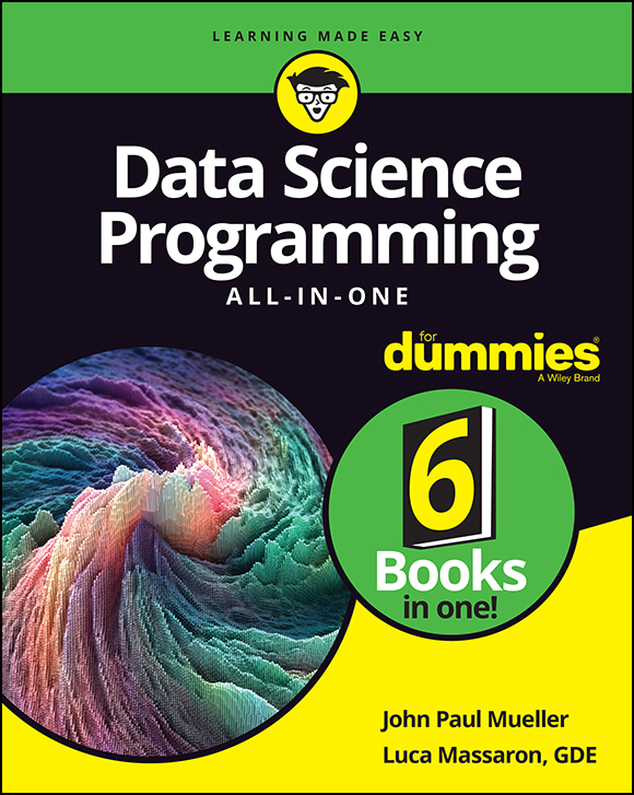 Book cover: Data science for dummies