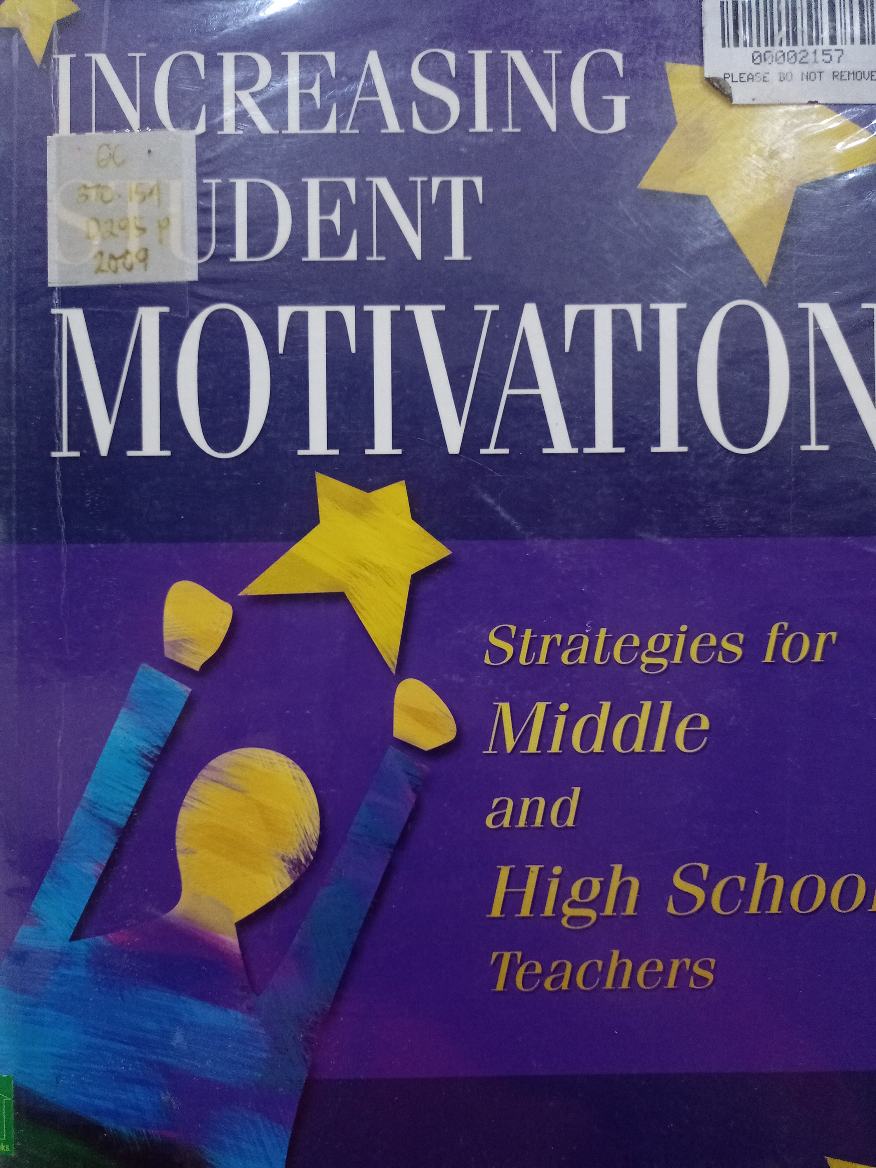 Book cover: Increasing student motivation : Strategies for middle and highschool teachers
