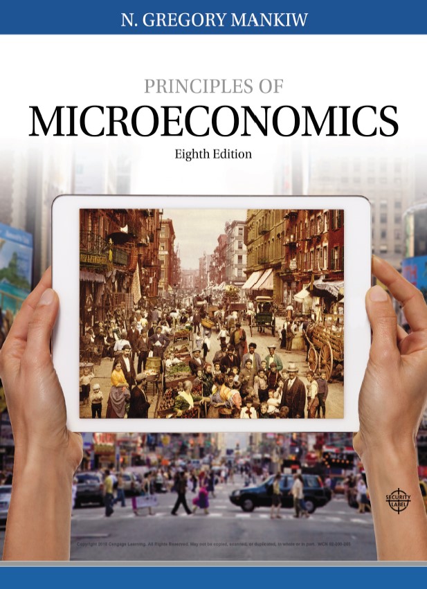 Book cover: Principles of microeconomics