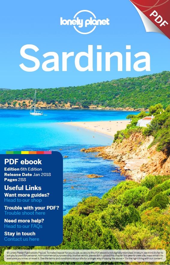 Book cover: Lonely planet Sardinia