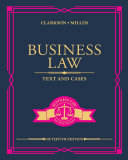 Book cover: Business law : text and cases