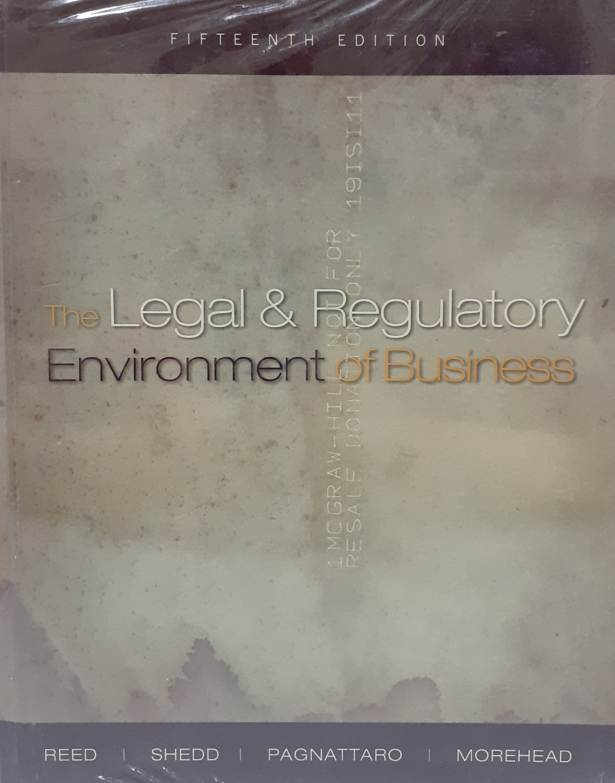 Book cover: The Legal and regulatory environment of business