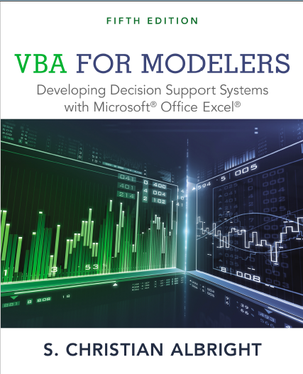 Book cover: VBA for modelers : developing decision support systems with Microsoft Office Excel